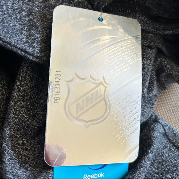 NWT | NHL Reebok | Pittsburgh Penguins Long Sleeve | Heather Gray |  Small - Picture 6 of 12